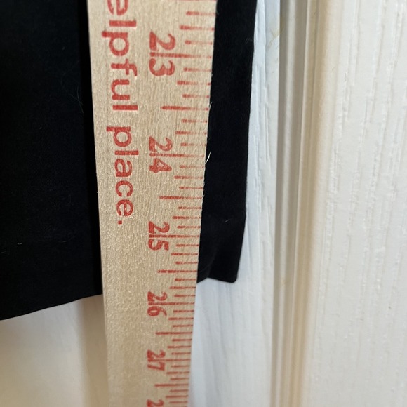 Chico's Pants Ankle Cropped Black 3 Pockets Button Zip Fly Straight Leg Fits L - Picture 7 of 8
